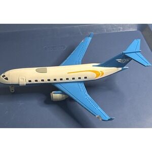 DRIVEN BY BATTAT LIGHTS & SOUND AIRPLANE WORKS GREAT 11" WINGSPAN 4"H 12"L B14